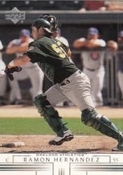 2002 Upper Deck Base Set Ramon Hernandez #78 card