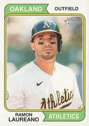 2023 Topps Heritage Base Set Ramon Laureano #195 card