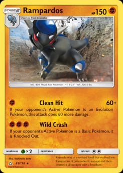 Ultra Prism Rampardos #65 card