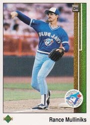 1989 Upper Deck Base Set Rance Mulliniks #43 card