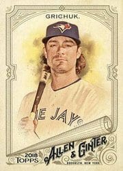 2018 Topps Allen & Ginter Base Set Randal Grichuk #61 card