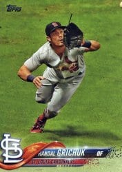 2018 Topps Base Set Randal Grichuk #147 card