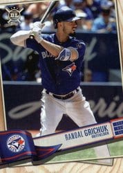 2019 Topps Big League Base Set Randal Grichuk #340 card