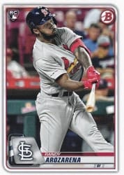 2020 Bowman Base Set Randy Arozarena #24 card