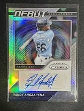2021 Panini Prizm Debut Signatures Randy Arozarena #DS-RA card
