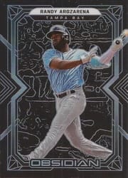 2022 Panini Chronicles Obsidian Randy Arozarena #35 card
