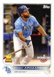 2022 Topps Opening Day Base Set Randy Arozarena #51 card