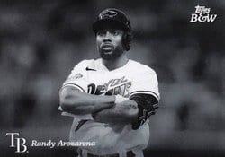 2023 Topps Black & White Base Set Randy Arozarena #91 card