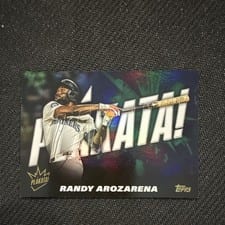 2025 Topps Plakata Randy Arozarena #PLAK-30 card