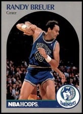 1990-91 Hoops Base Set Randy Breuer #184 card
