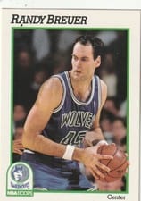 1991-92 Hoops Base Set Randy Breuer #123 card
