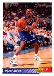 1992-93 Upper Deck Base Set Randy Brown #262 card