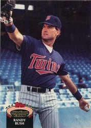 1992 Stadium Club Base Set Randy Bush #84 card
