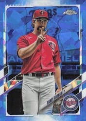2021 Topps Chrome Sapphire Edition Base Set Randy Dobnak #71 card