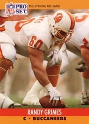 1990 Pro Set Base Set Randy Grimes #654 card