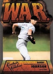 2019 Panini Leather & Lumber W.A.R. Randy Johnson #WAR-5 card