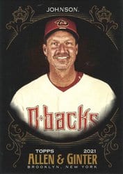 2021 Topps Allen & Ginter X Base Set Randy Johnson #54 card