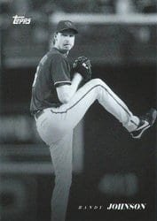 2022 Topps Black & White Base Set Randy Johnson #23 card
