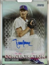 2025 Stadium Club Concentration Autographs Randy Johnson #TVA-RJ card