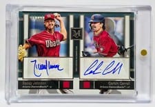 2024 Topps Museum Collection Dual On-Card Autographs Randy Johnson / Corbin Carroll #DA-JOC card