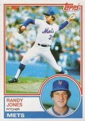 1983 Topps Base Set Randy Jones #29 card