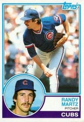 1983 Topps Base Set Randy Martz #22 card