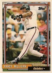 1992 Topps Base Set Randy Milligan #17 card