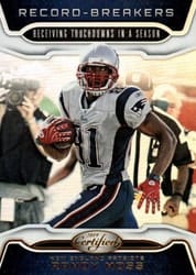 2019 Panini Certified Record Breakers Randy Moss #RB-RM card
