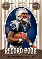 2019 Panini Legacy Record Book Randy Moss #RB-RM card