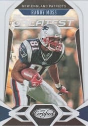 2020 Panini Certified The Greatest Randy Moss #G-RM card