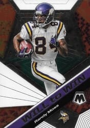 2020 Panini Mosaic Will to Win Randy Moss #WW20 card