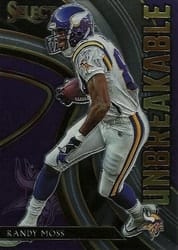 2020 Panini Select Unbreakable Randy Moss #U9 card