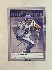 2024 Panini Encore Pinnacle Blue Prints Randy Moss #15 card