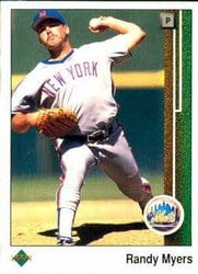 1989 Upper Deck Base Set Randy Myers #634 card