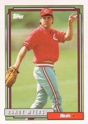 1992 Topps Base Set Randy Myers #24 card