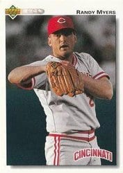 1992 Upper Deck Base Set Randy Myers #278 card
