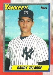 1990 Topps Base Set Randy Velarde #23 card