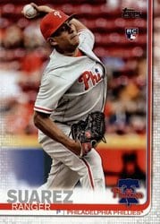 2019 Topps Base Set Ranger Suarez #303 card