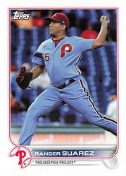 2022 Topps Mini Base Set Ranger Suarez #386 card