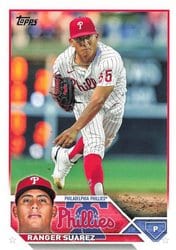2023 Topps Base Set Ranger Suárez #642 card