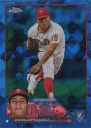 2023 Topps Chrome Sapphire Edition Base Set Ranger Suárez #642 card