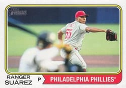 2023 Topps Heritage Base Set Ranger Suárez #219 card