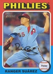 2024 Topps Heritage Base Set Ranger Suárez #622c card