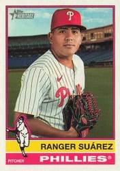2025 Topps Heritage Base Set Ranger Suárez #657 card