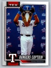 2026 Topps Mascots Rangers Captain #M-12 card