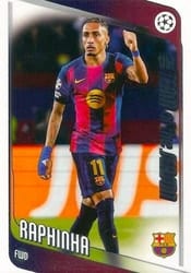 2025-26 Topps UEFA Club Competitions Base Set Raphinha #97 card