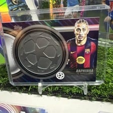 2025-26 Topps UEFA Club Competitions Starball Commemorative Relics Raphinha #SCR-RA card