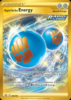 2021 Battle Styles Rapid Strike Energy #182 card
