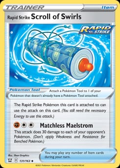 Battle Styles Rapid Strike Scroll of Swirls #131 card