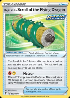 Evolving Skies Rapid Strike Scroll of the Flying Dragon #153 card